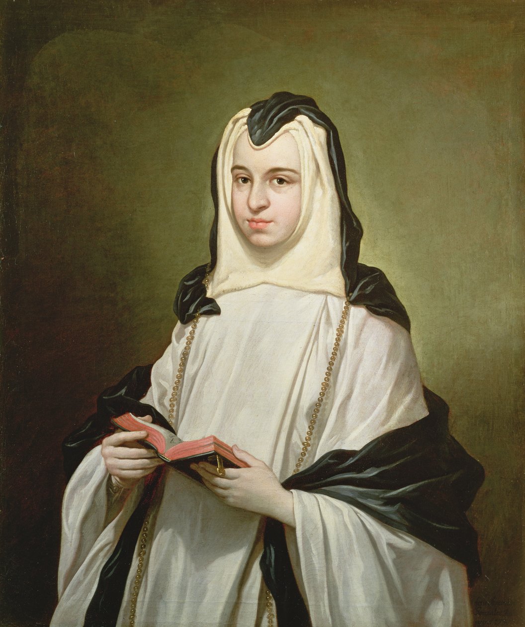 Apáca portréja, 1750 alkotó: Antonio Gonzalez Ruiz