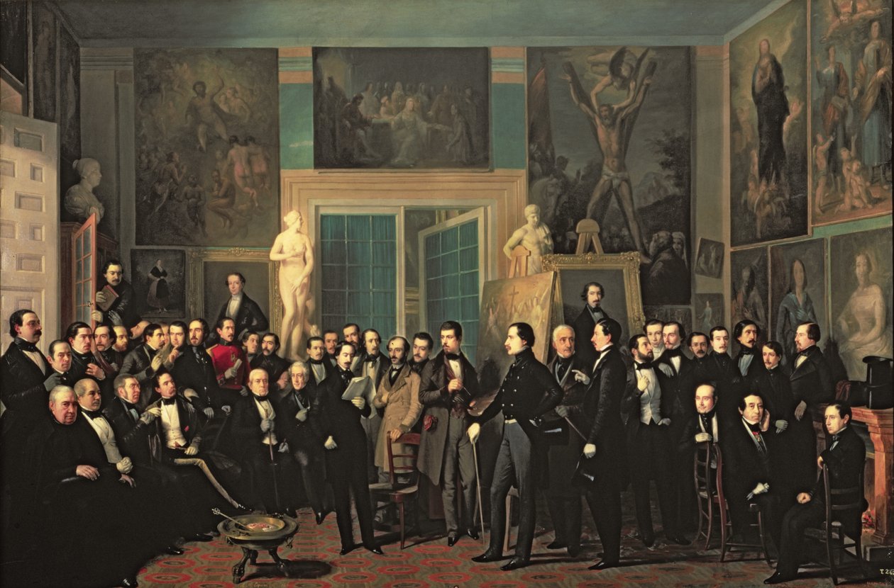 A költők összejövetele, 1846 alkotó: Antonio María Esquivel