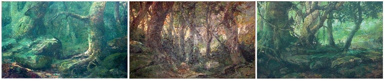 Homeland Triptych: Morning, Noon, Evening.n Angol: Homeland Triptych: Dawn, Noon, Evening.n alkotó: Antonio Parreiras