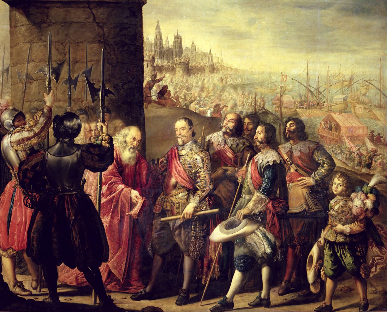 Genova domborműve, 1528, 1634-35 körül alkotó: Antonio Pereda y Salgado