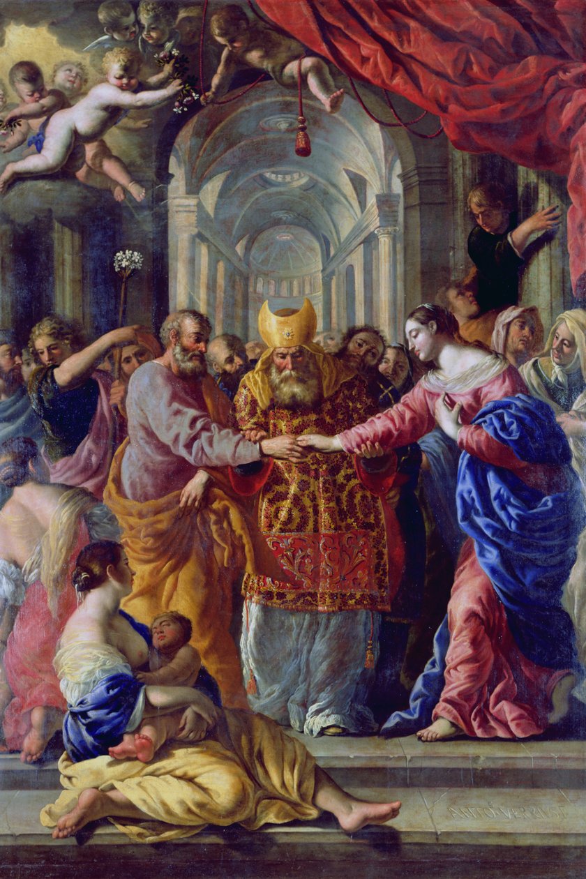 Szűzanya házassága alkotó: Antonio Verrio