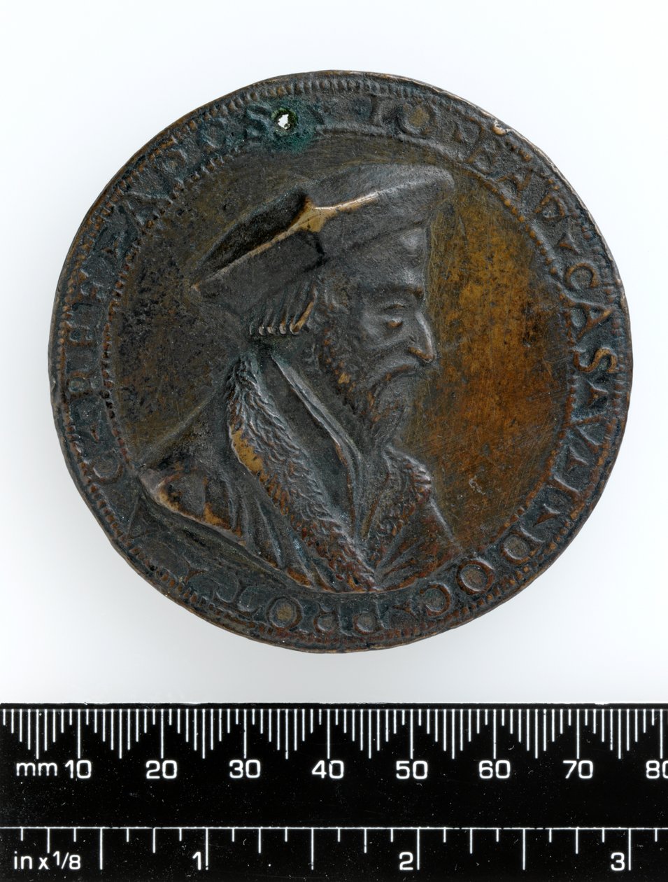 Giovanni Battista Casalio püspök öntött érme, 1526 körül (bronz) alkotó: Antonio Vicentino