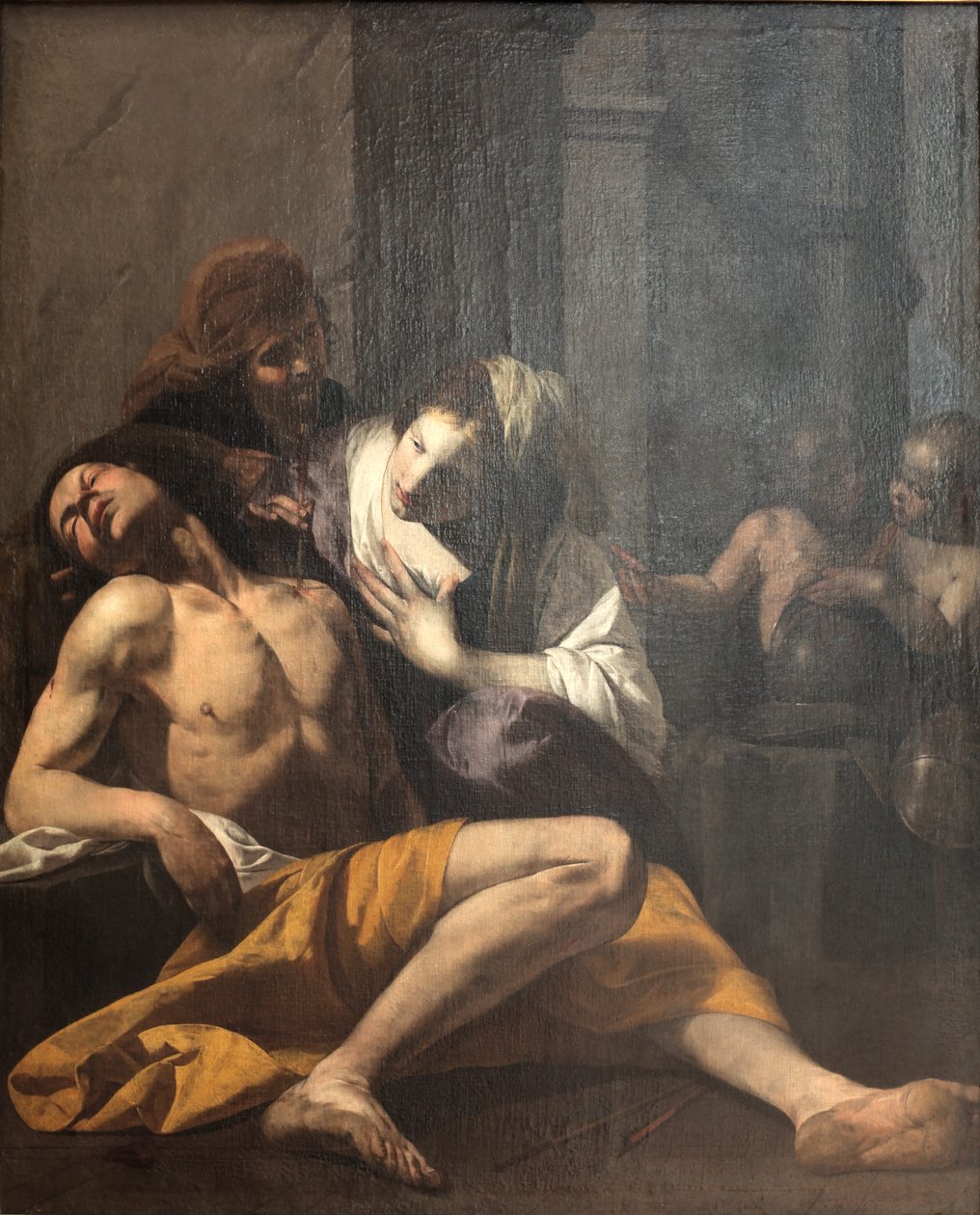 Szent Sebastiant meggyógyította Szent Irén alkotó: Antonio de Bellis