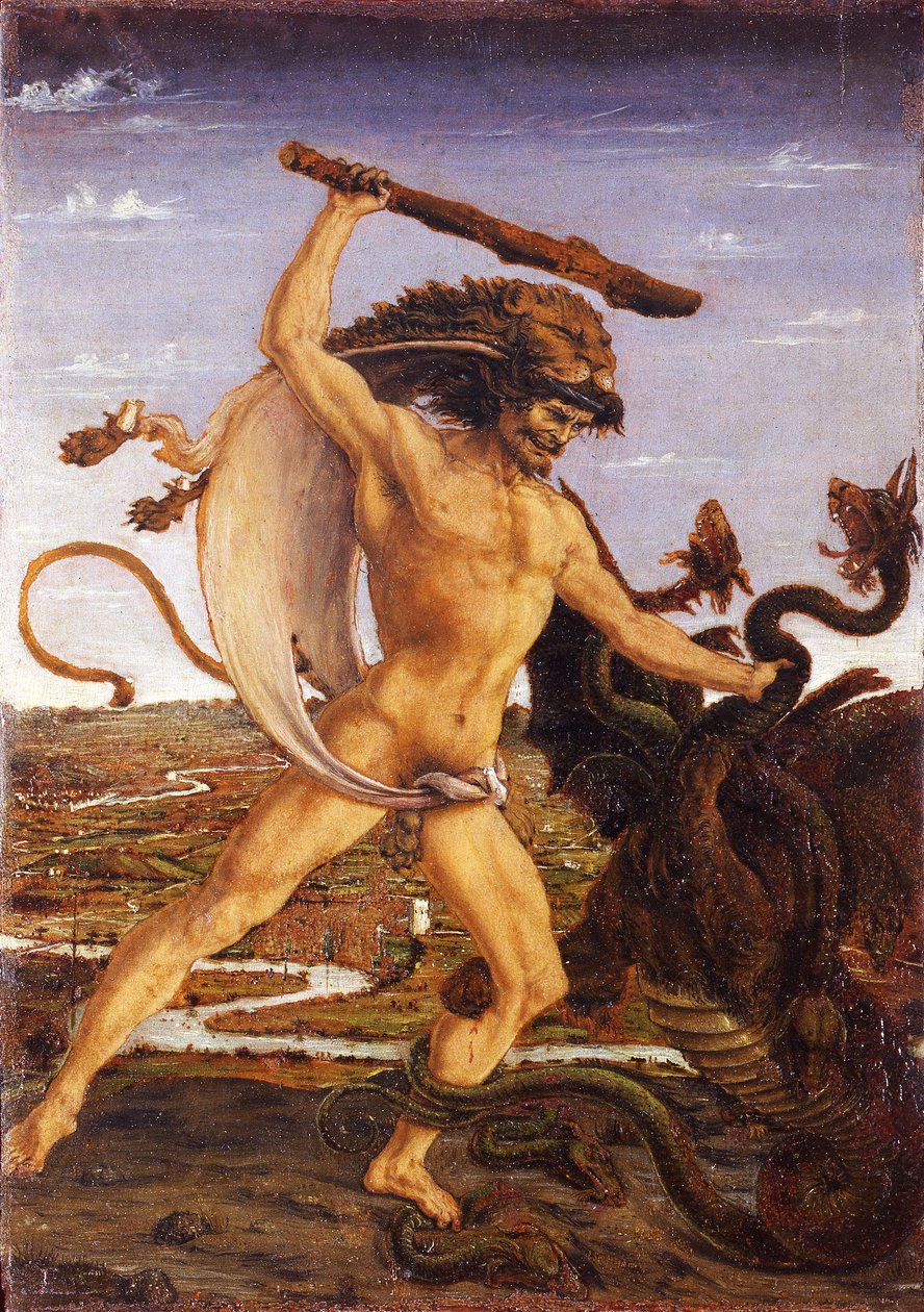 Herkules és a Hydra alkotó: Antonio del Pollaiolo