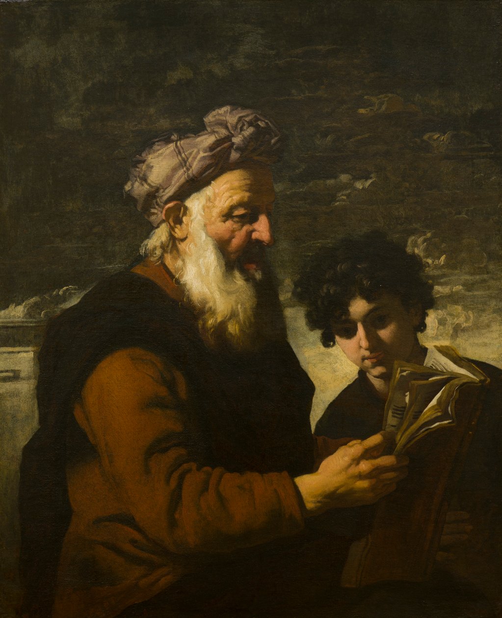 Seneca Instructing Nero, 1651-1722 körül (olaj, vászon) alkotó: Antonio (attr. to) Zanchi