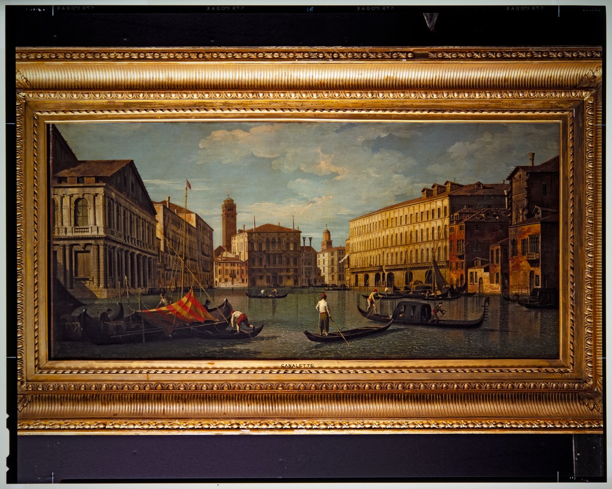 Kilátás a csatornára alkotó: Antonio (studio of) Canaletto