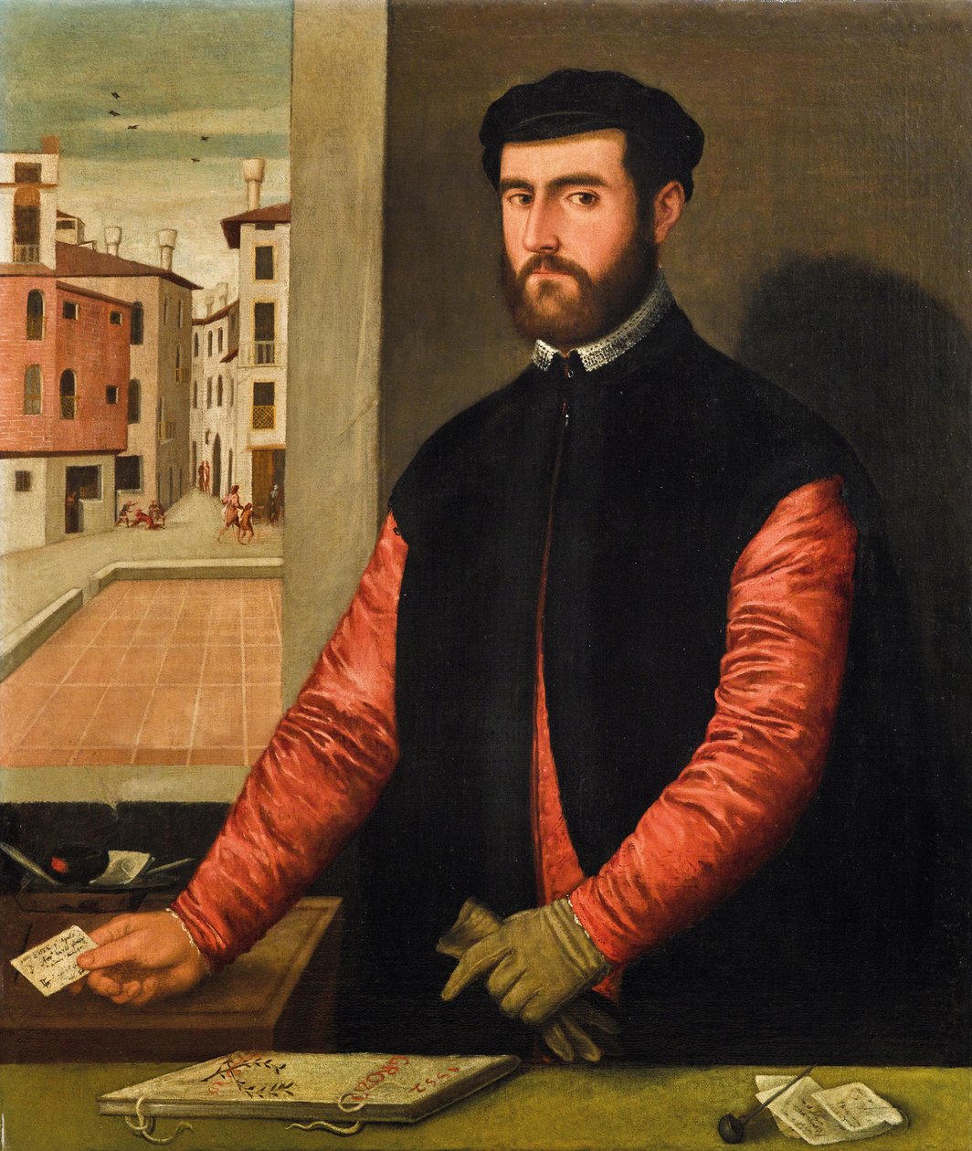 Önarckép, 1552. alkotó: Antonio Badile