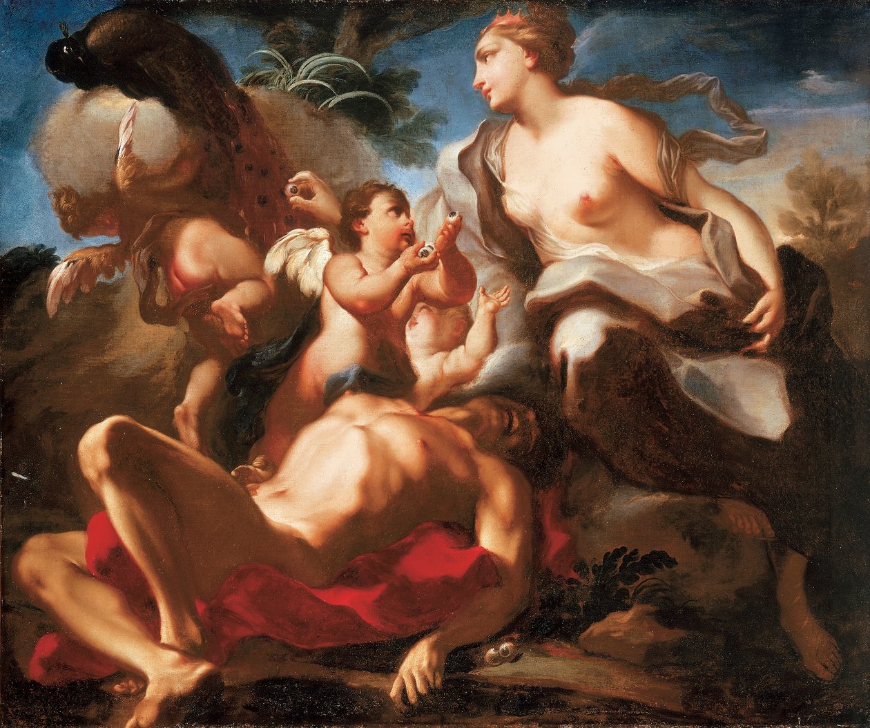 Juno és a páva alkotó: Antonio Balestra