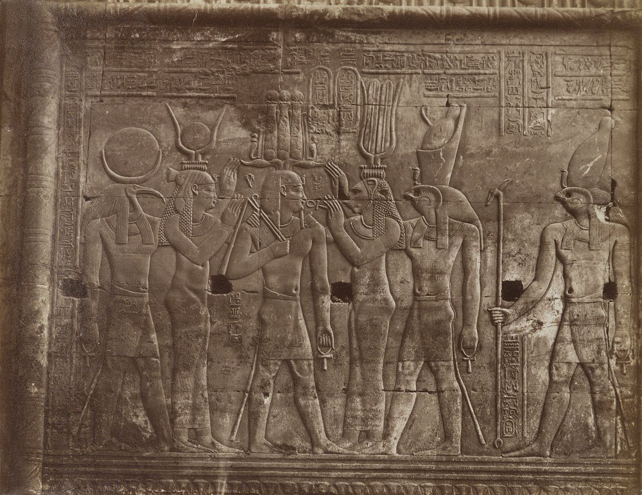 Bas domborművek a komombói templomokból alkotó: Antonio Beato