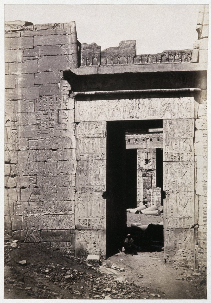 Karnak romjai, 1900 körül (fotó) alkotó: Antonio Beato