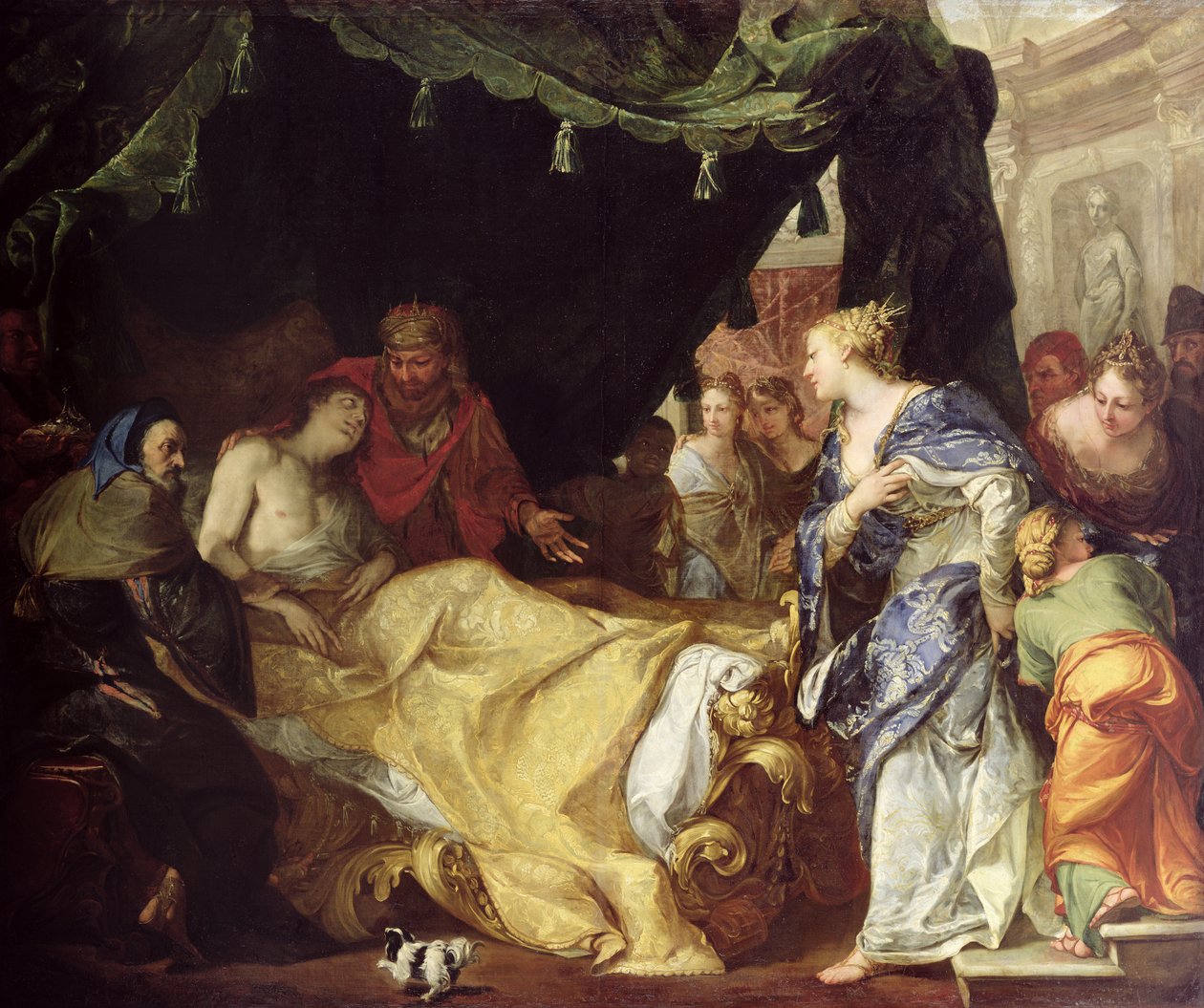 Antiochus (Kr. e. 324-261) és Stratonice (A haldokló herceg) 1691-1705 alkotó: Antonio Bellucci