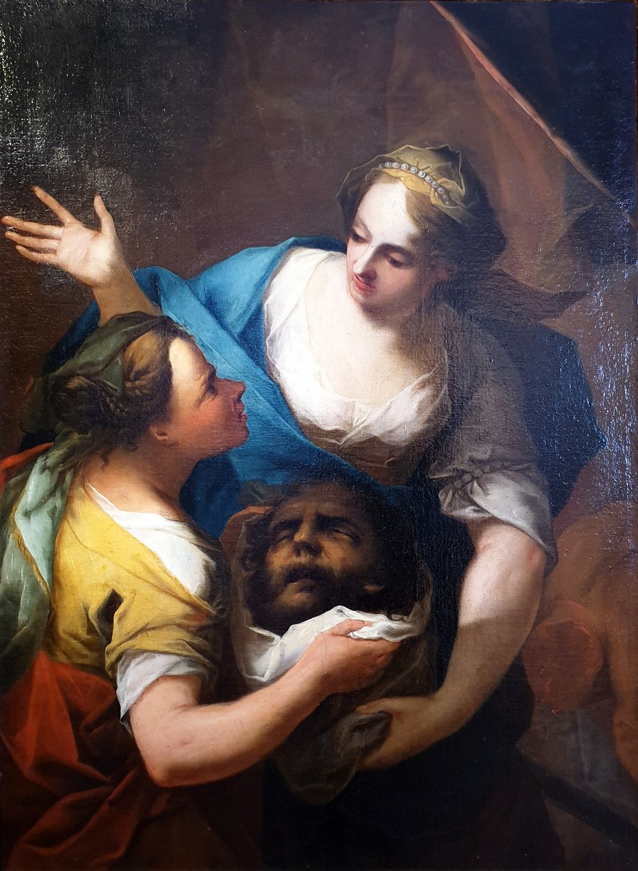 Judit átadja a szolgálójának Holofernész fejét. alkotó: Antonio Bellucci