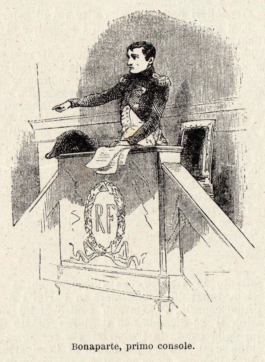 Bonaparte Napóleont 1799-ben a Francia Köztársaság első konzuljává választották alkotó: Antonio Bonamore