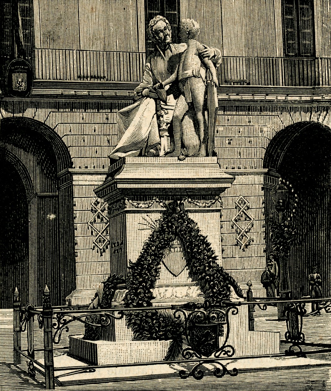 Francesca Capece (1769-1848) emlékműve, Antonio Bortone (1844-1938), Maglie, Puglia, Olaszország alkotó: Antonio Bortone