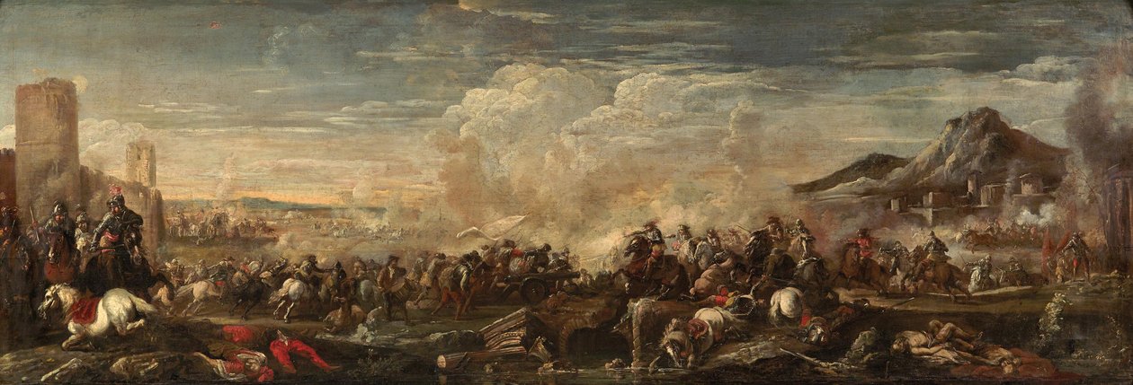 Csata jelenet alkotó: Antonio Calza