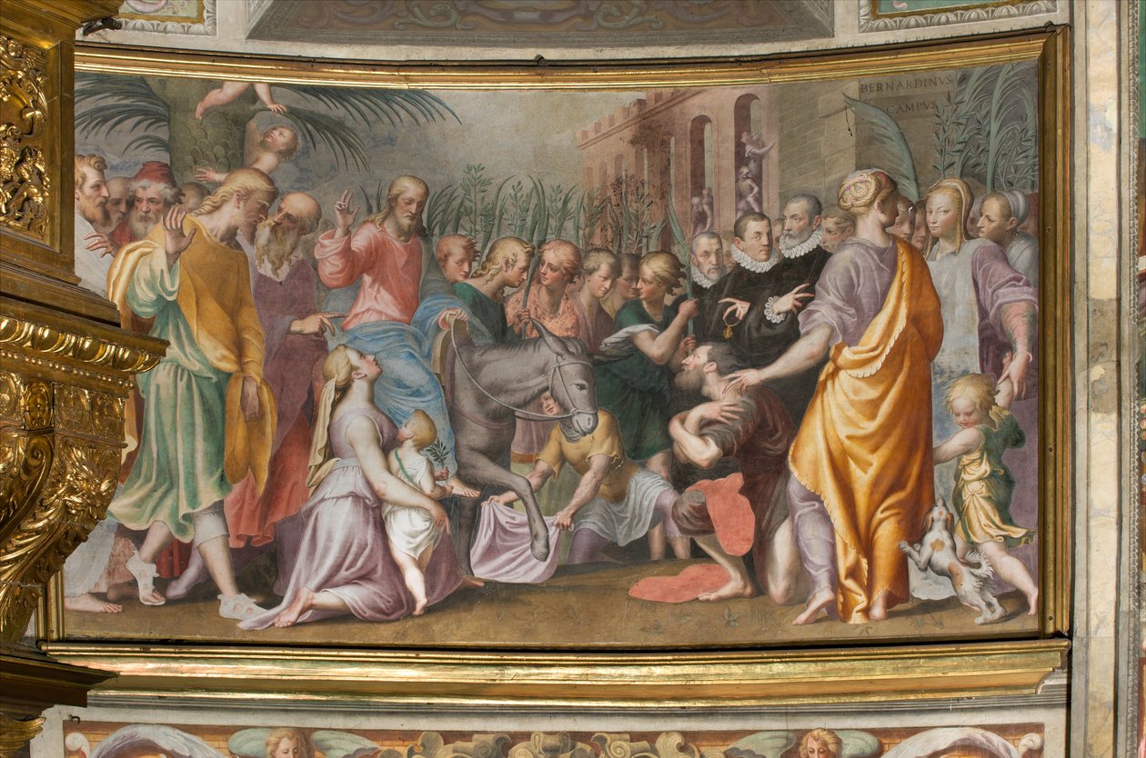 Antonio Campi, Jézus bejárata Jeruzsálembe 1582-84 alkotó: Antonio Campi