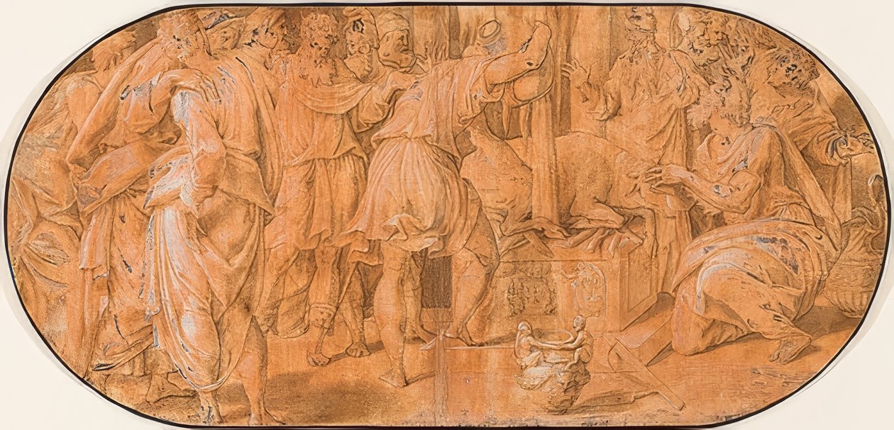 Illés áldoz Aháb jelenlétében. 1557 körül alkotó: Antonio Campi