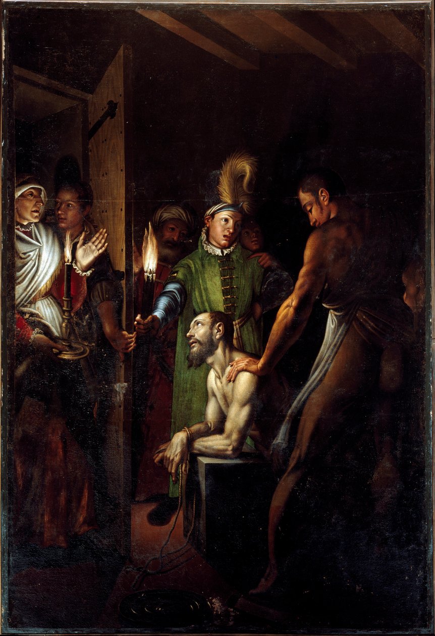 Antonio Campi (1524-1587) Keresztelő Szent János festménye Dekoltáció 1571 kb. Nap. 280x192 cm-es San Paolo Converso templom Milánóban alkotó: Antonio Campi