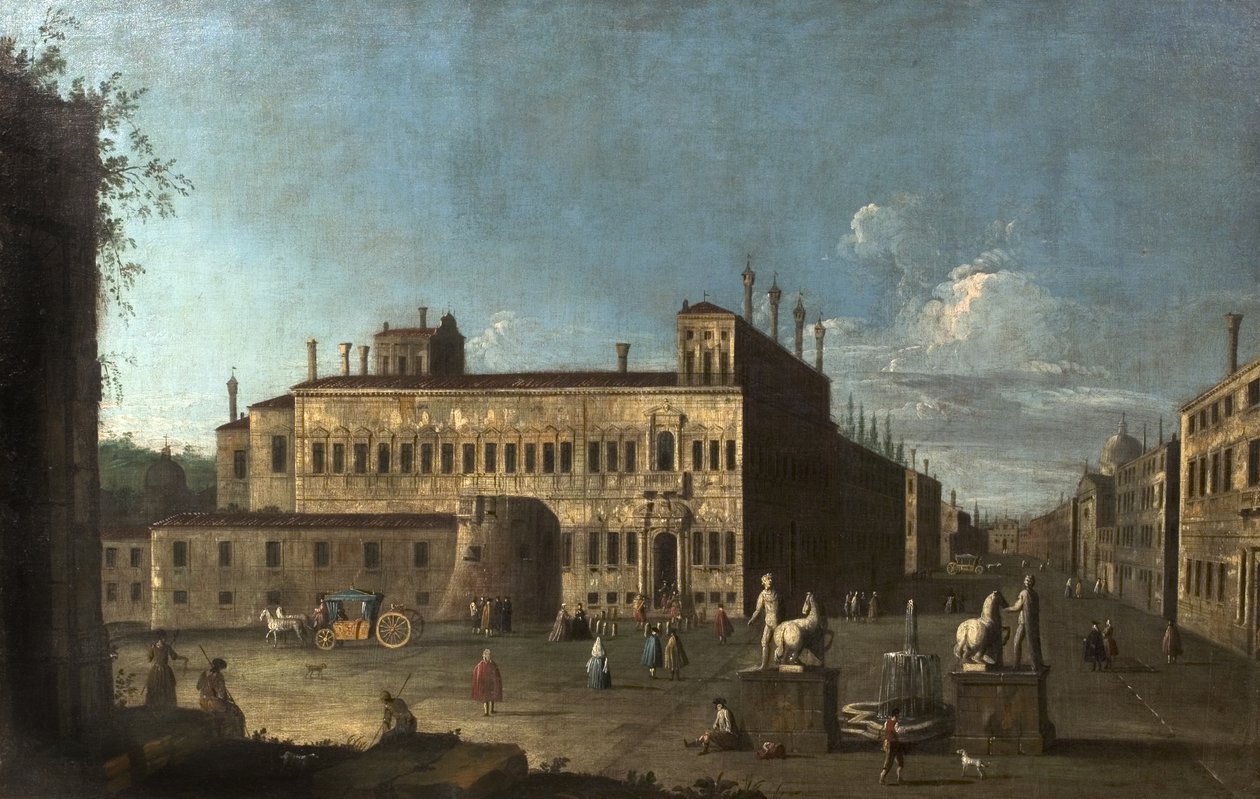 Piazza di Monte Cavallo, Róma, Olaszország alkotó: Giovanni Antonio Canal