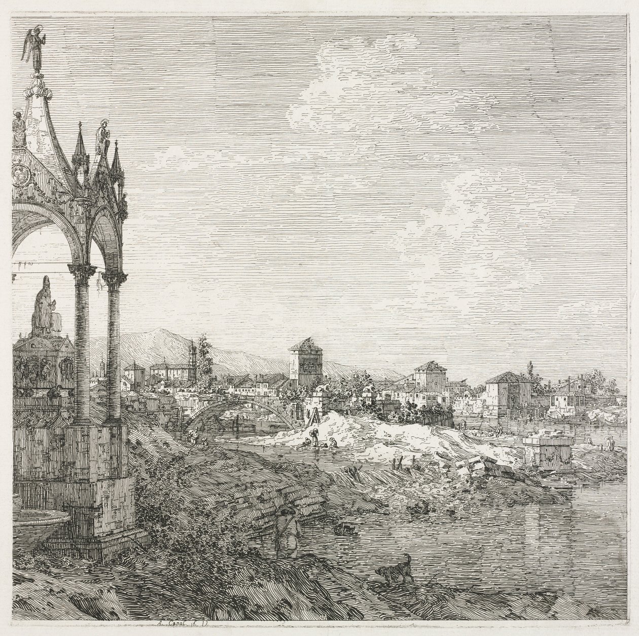 Nézetek: Egy püspök sírja alkotó: Antonio Canaletto