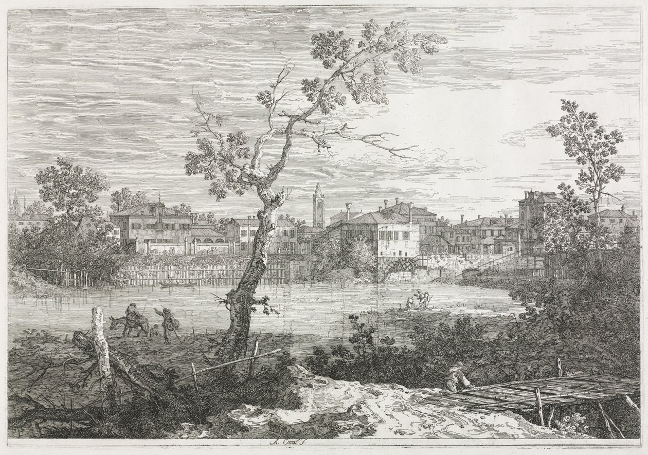 Kilátások: Kilátás Buranóra, egy városra a velencei lagúna egyik szigetén alkotó: Antonio Canaletto
