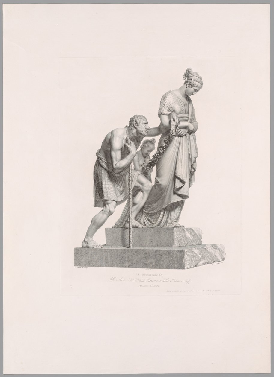 Jótékonyság, az Oeuvre de Canova-ból alkotó: Antonio Canova