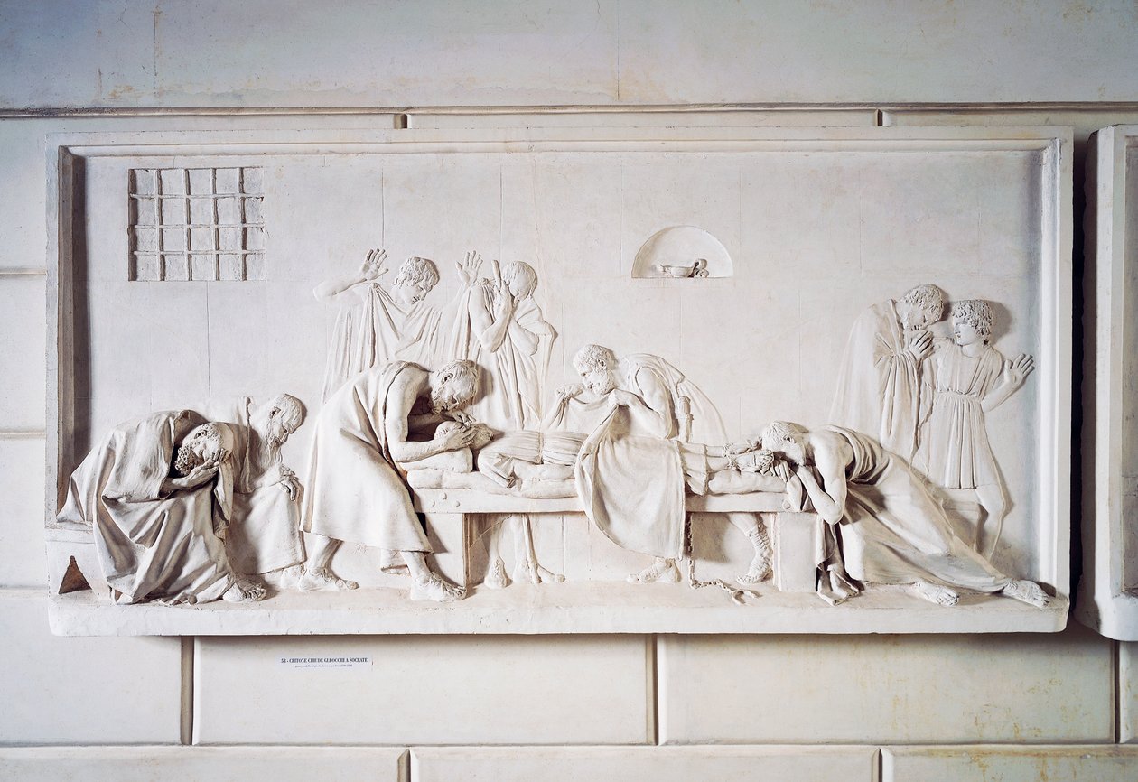 Kritó lehunyja Szókratész szemét alkotó: Antonio Canova