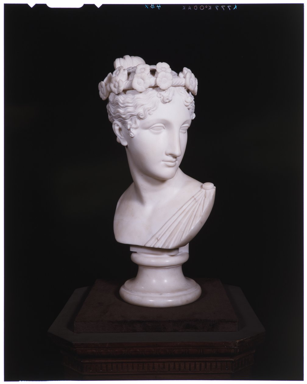 Egy táncos feje, 1820 (márvány) alkotó: Antonio Canova