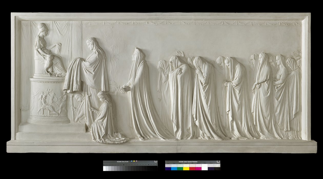 Hecuba felajánlja a peplumot Pallas Athénének, 1790-92 (gipsz) alkotó: Antonio Canova