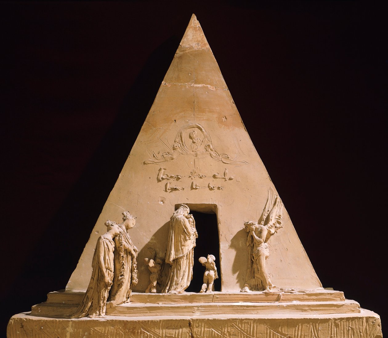 Tizian emlékműve Antonio Canova (1757-1822), terrakotta modellje alkotó: Antonio Canova