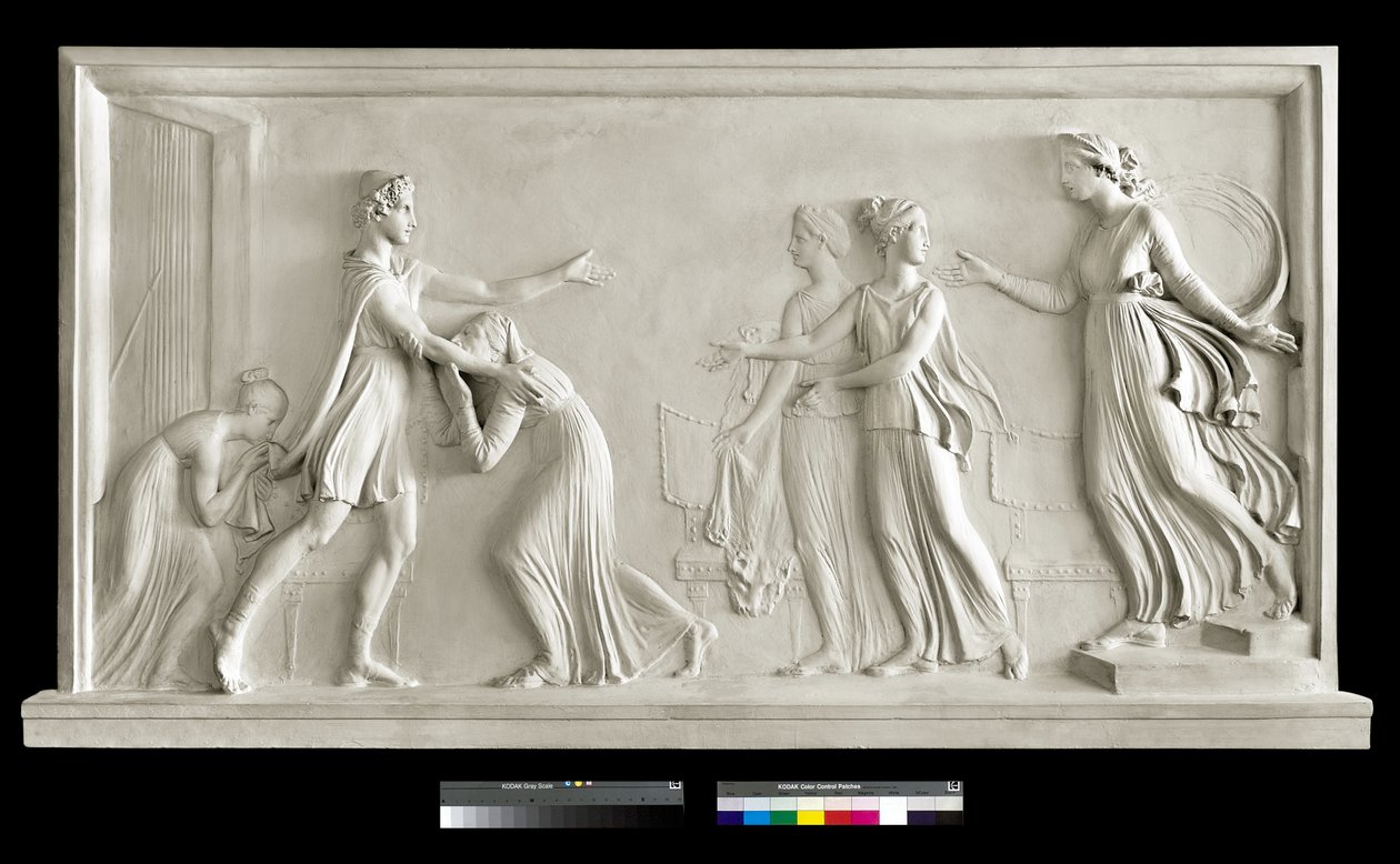 Telemachus visszatérése, 1787-90 (gipsz) alkotó: Antonio Canova