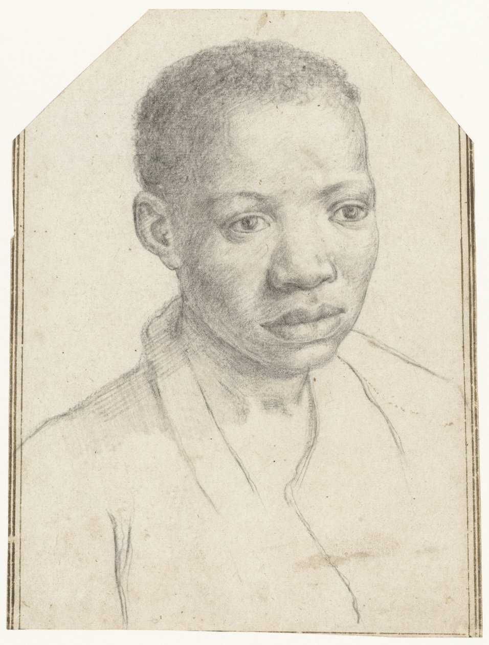 Egy fekete fiú portréja alkotó: Antonio Carracci