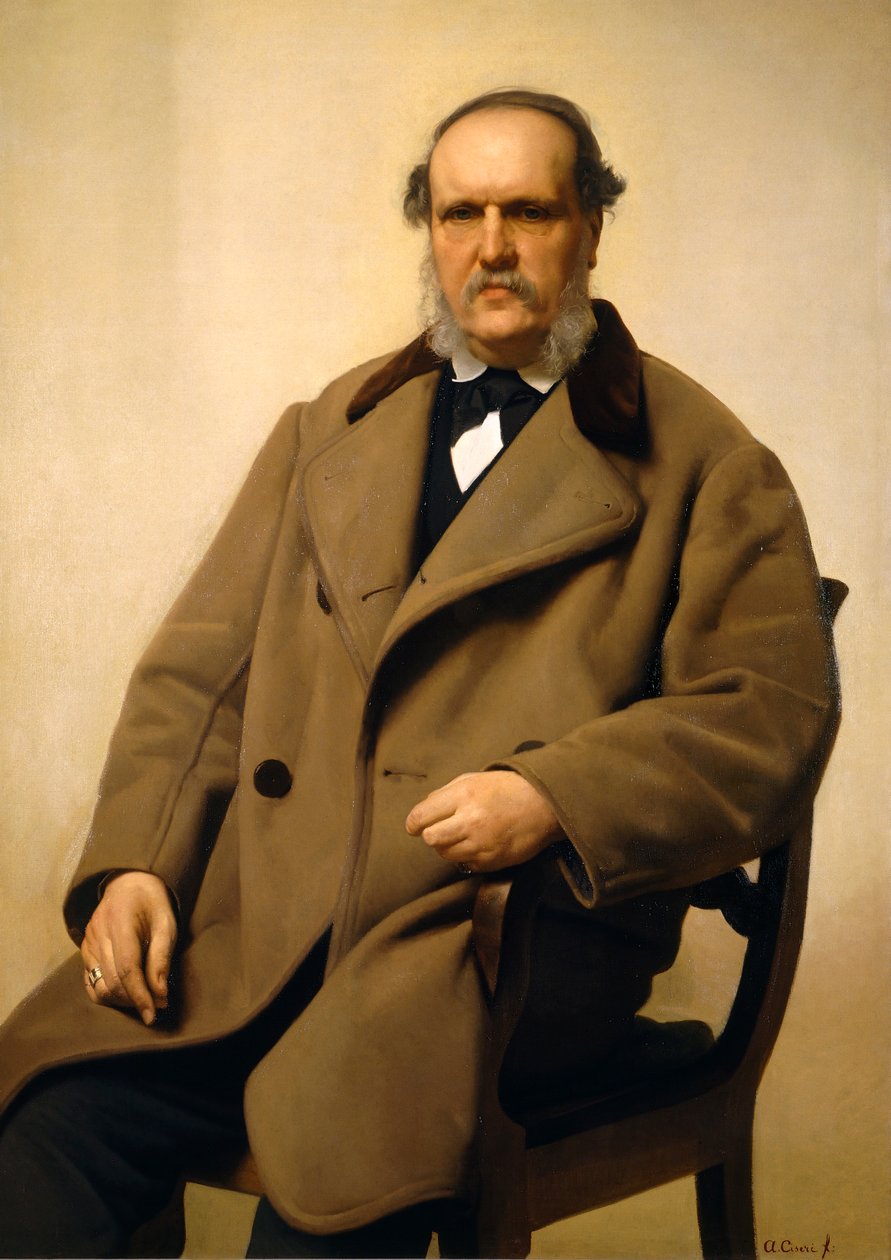 Antonio Tommasi portréja, Antonio Ciseri (1821-1891), olaj, vászon alkotó: Antonio Ciseri