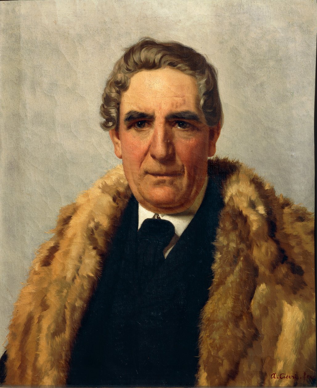 Domenico Guerrazzi portréja (Livorno alkotó: Antonio Ciseri