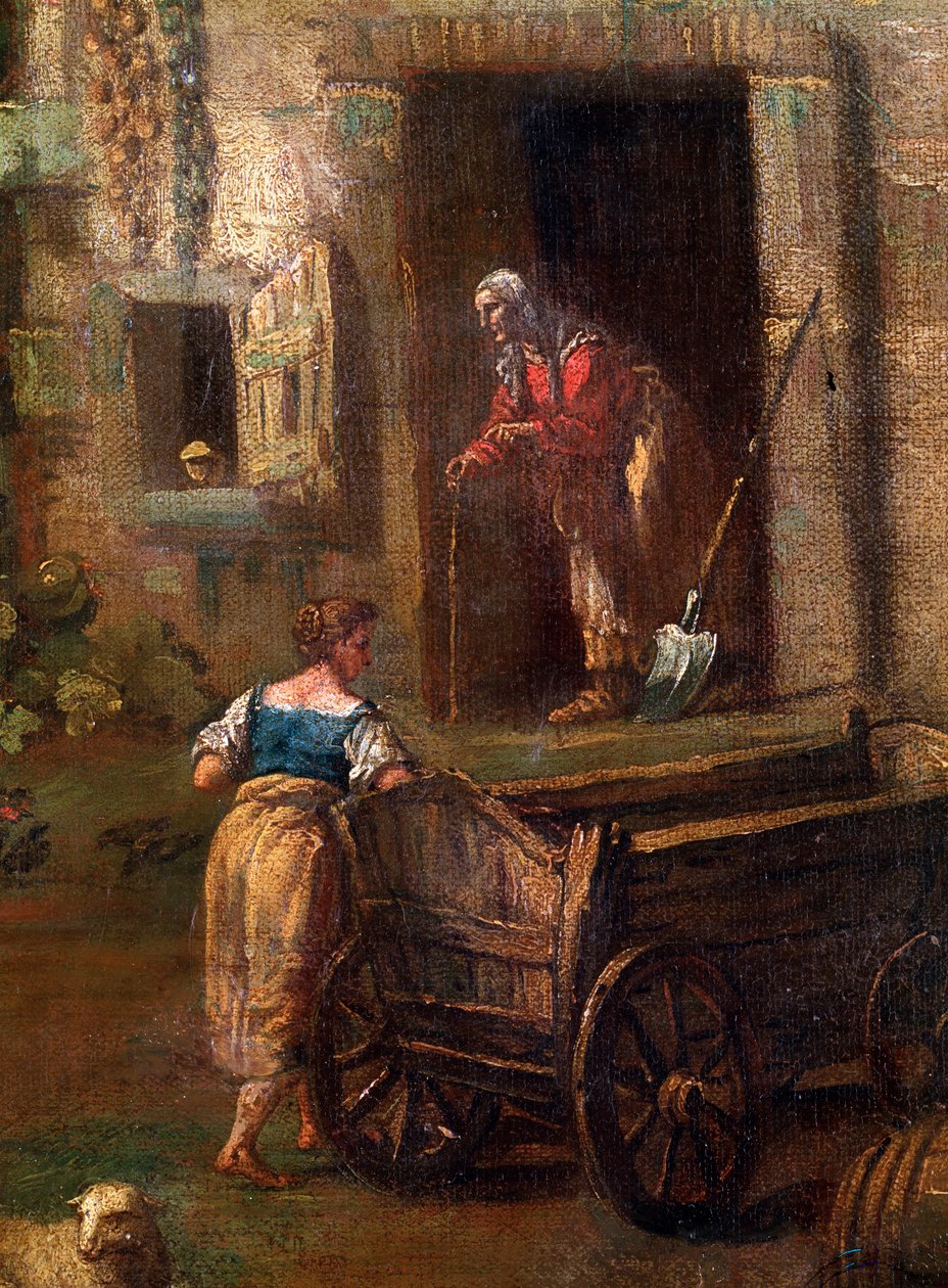 Olasz tájrészlet, 18. század alkotó: Antonio Diziani
