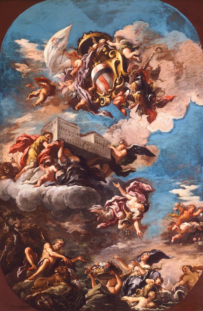 A Corsini család dicsőítése alkotó: Antonio Domenico Gabbiani