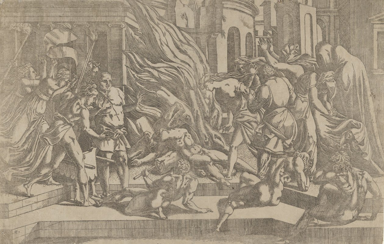 Holttestégetés, 1540-45. alkotó: Antonio Fantuzzi