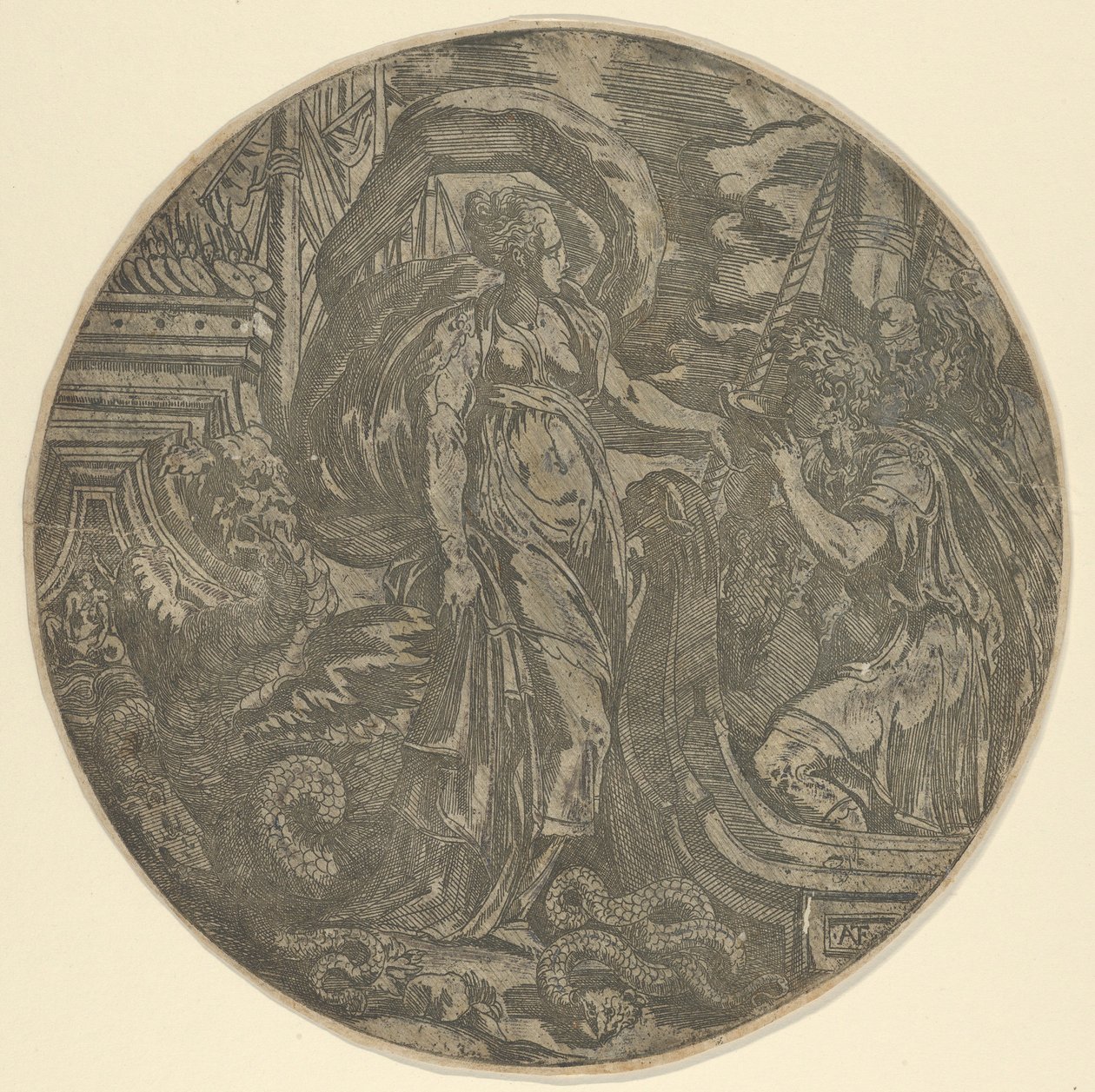 Circe italt ad Ulysses társainak, 1540-45. alkotó: Antonio Fantuzzi