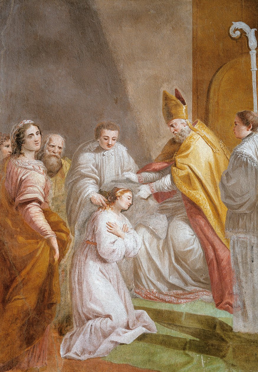 Szent Liberata felszentelése alkotó: Antonio Fedi