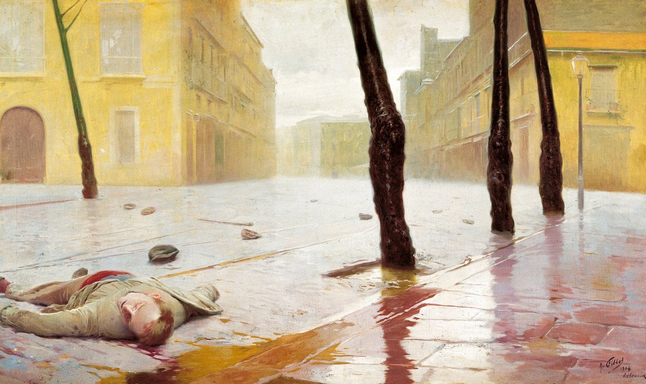 A harc után. Antonio Fillol festménye (1870-1930) alkotó: Antonio Fillol