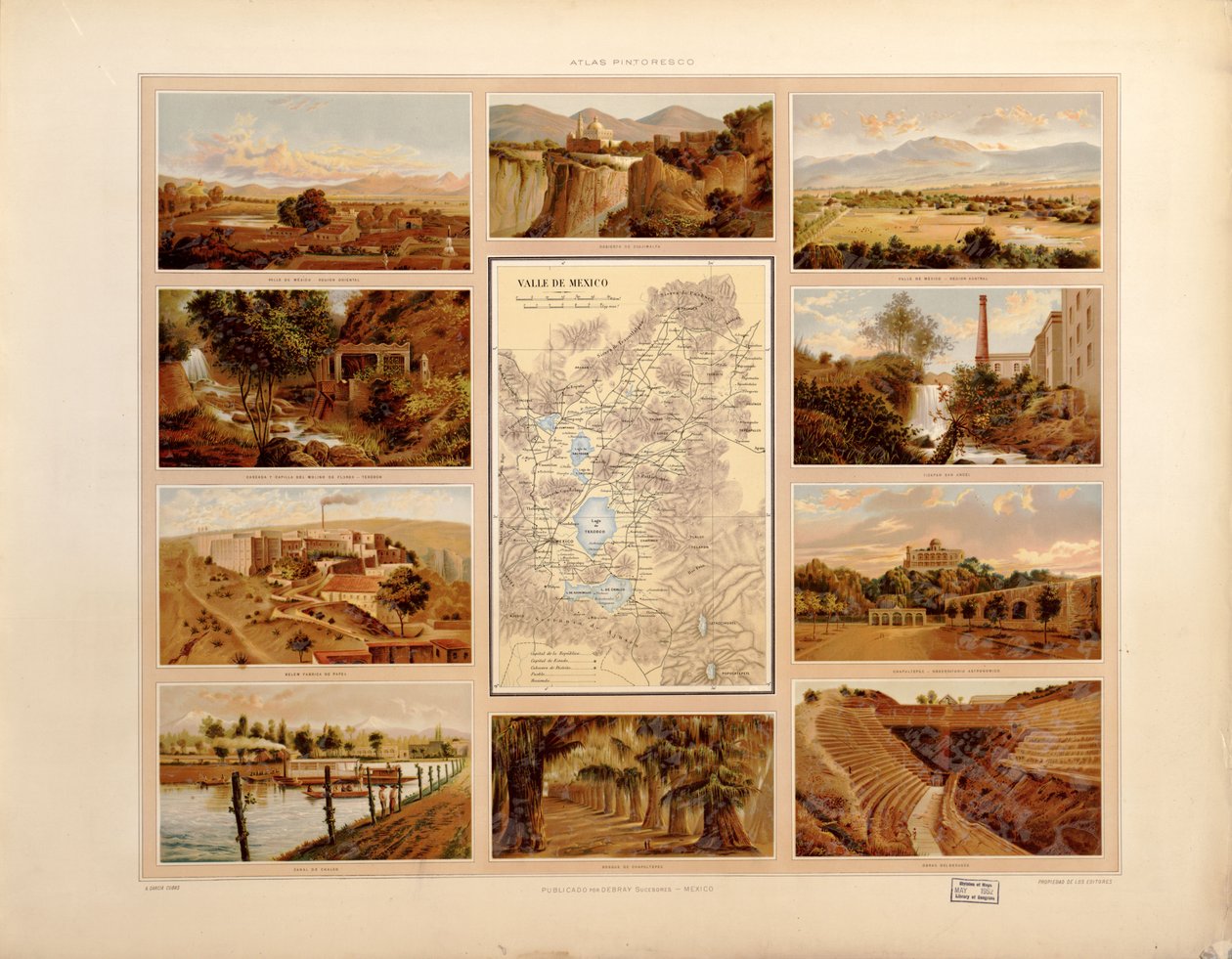 A Mexikói Egyesült Államok festői és történelmi atlasza. LOC 2008621671-15 alkotó: Antonio García Cubas