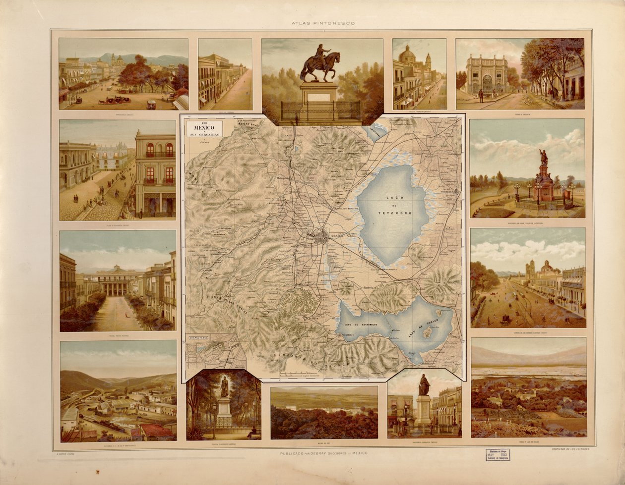 A Mexikói Egyesült Államok festői és történelmi atlasza. LOC 2008621671-16 alkotó: Antonio García Cubas