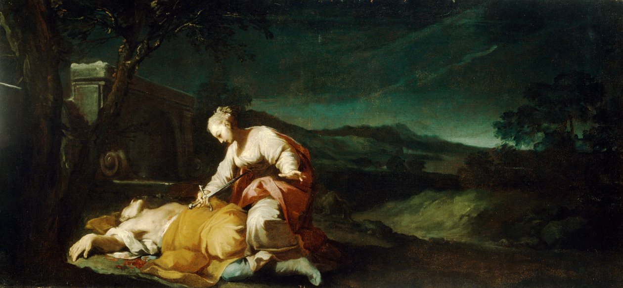 Pyramus és Thisbe, Antonio Gionima (1697-1732). alkotó: Antonio Gionima