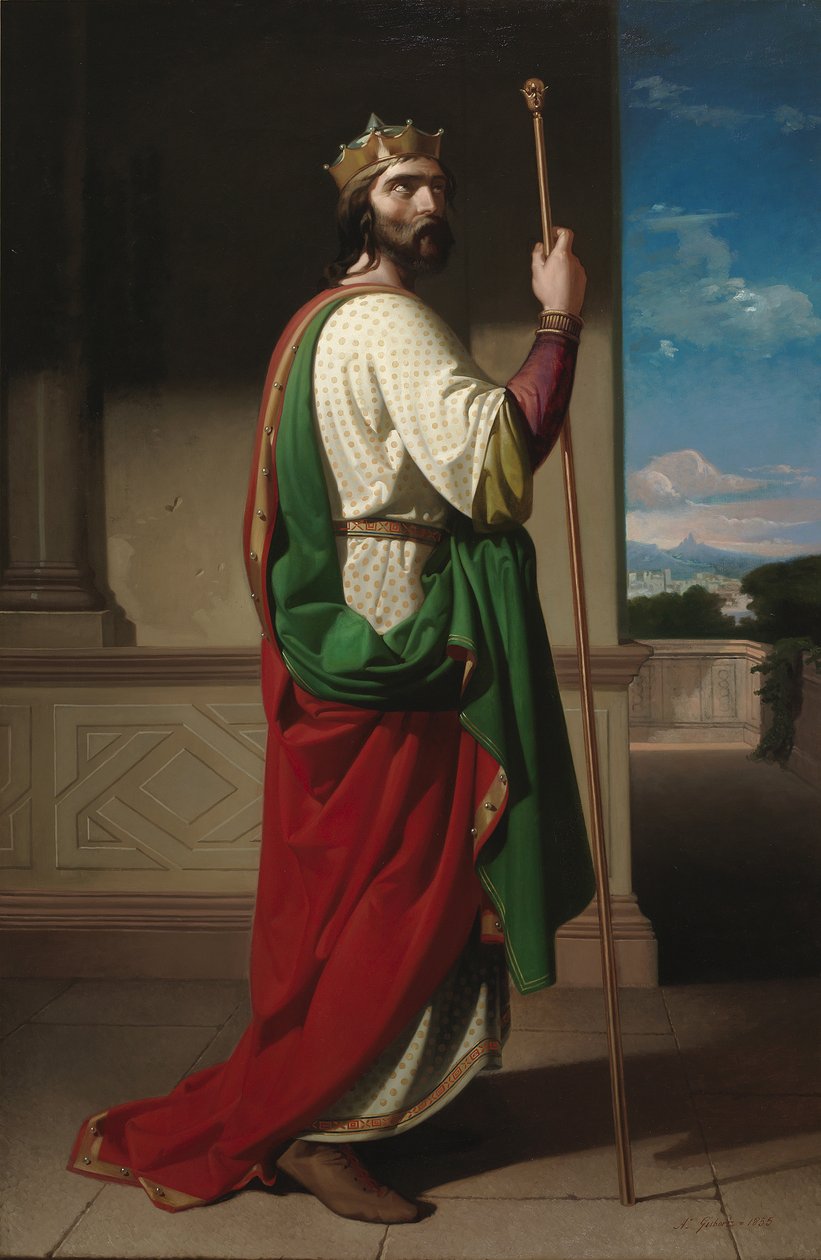 Leeuw Ee, vizigót király, 1855 alkotó: Antonio Gisbert Pérez