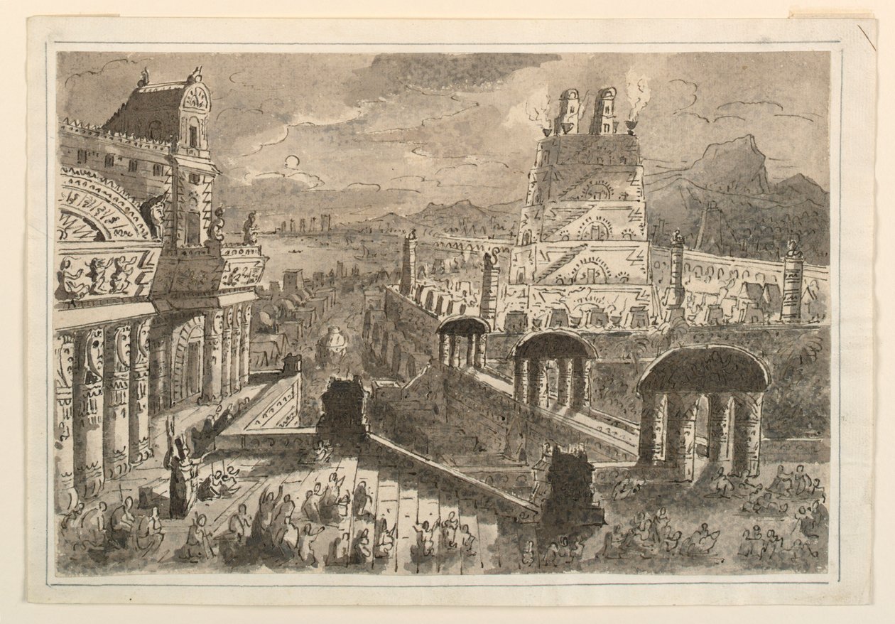 Montezuma palota, Mexikó alkotó: Antonio Giuseppe Basoli