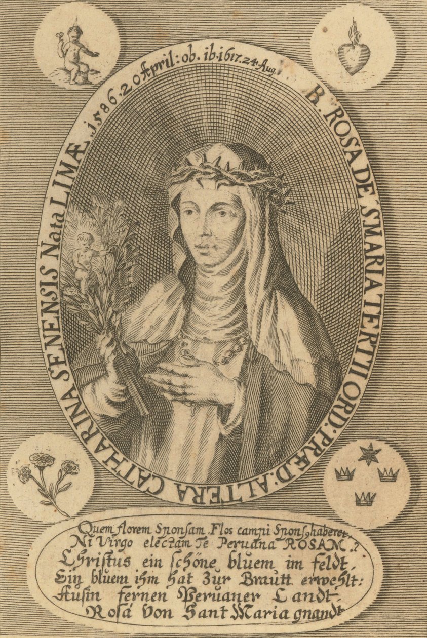 Limai Szent Rózsa, 1668. alkotó: Antonio González de Acuña