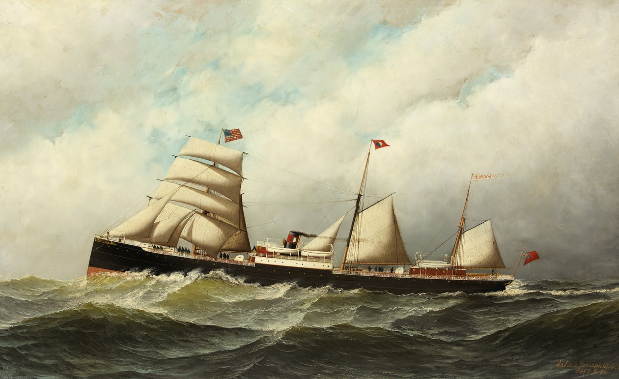 „Cornwall” gőzhajó alkotó: Antonio Jacobsen