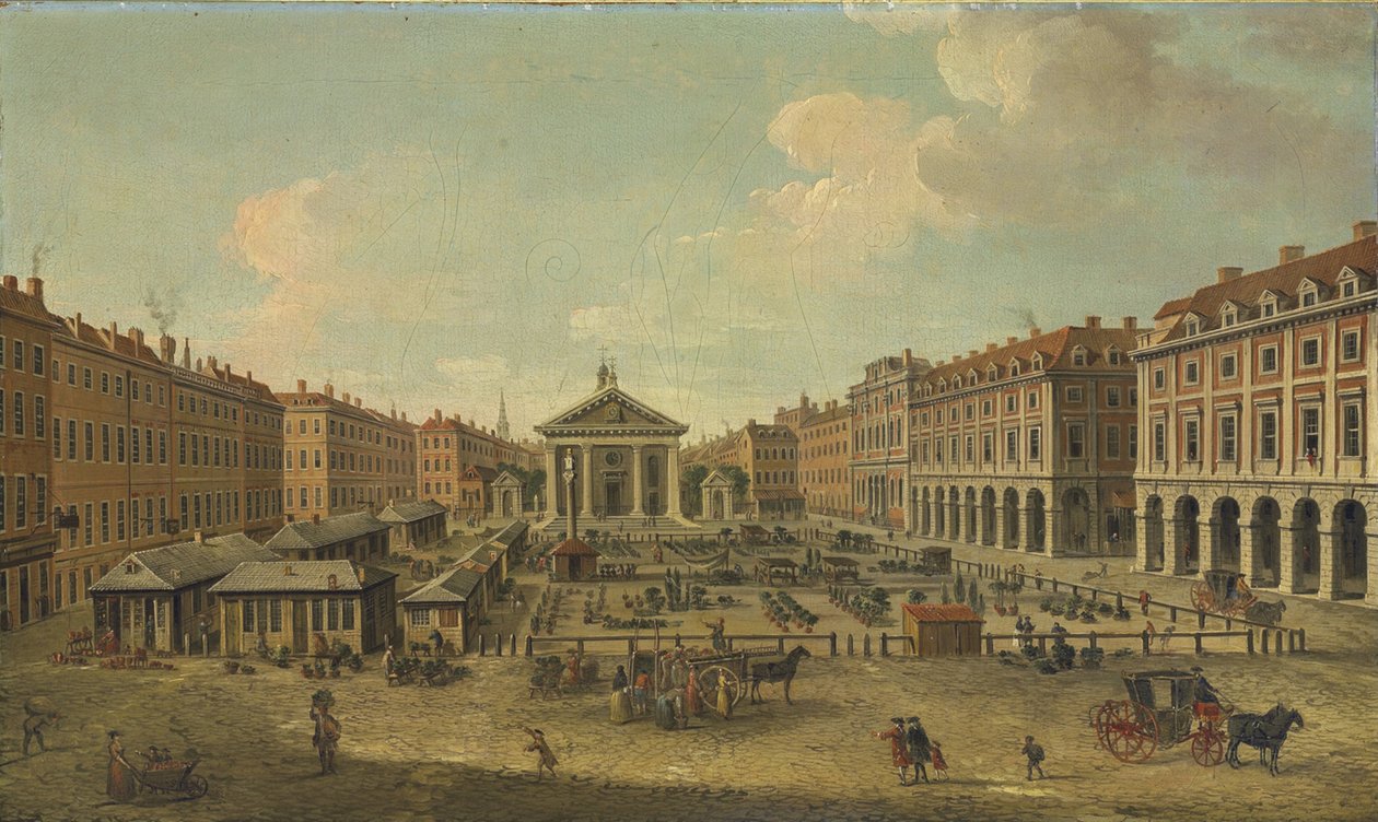 Négy kilátás Londonra: a Covent Garden alkotó: Antonio Joli