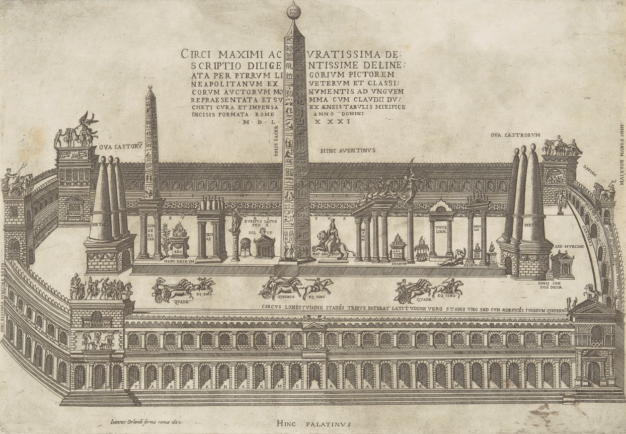 A Circus Maximus nagyon pontos leírása alkotó: Antonio Lafreri
