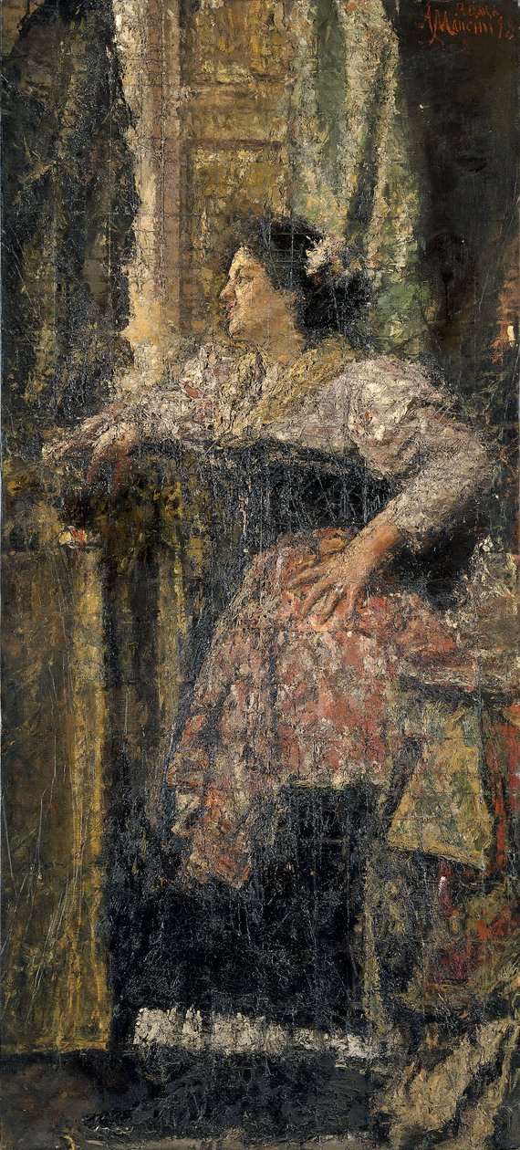 „Egy lány portréja”, 1898 alkotó: Antonio Mancini
